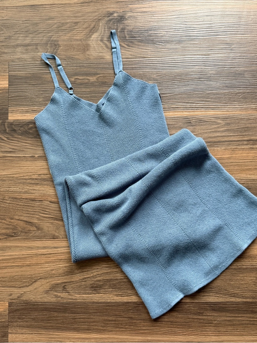 Blue Knit Dress - Women's
